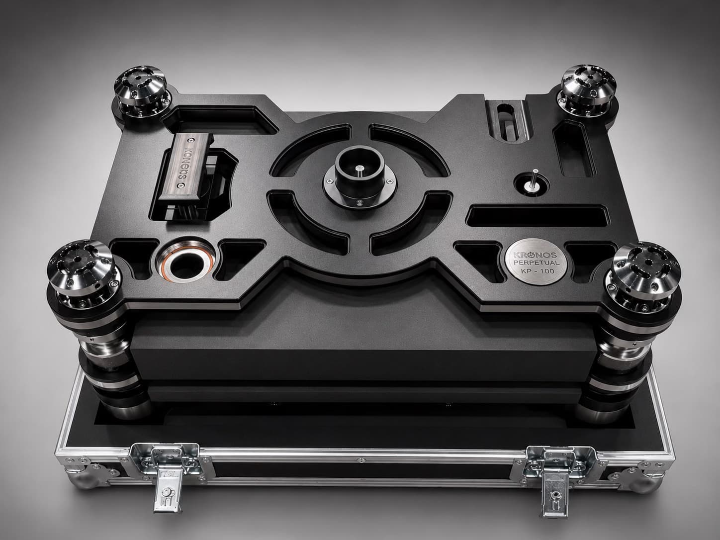 The Perpetual system secured within its dedicated transport and isolation platform.