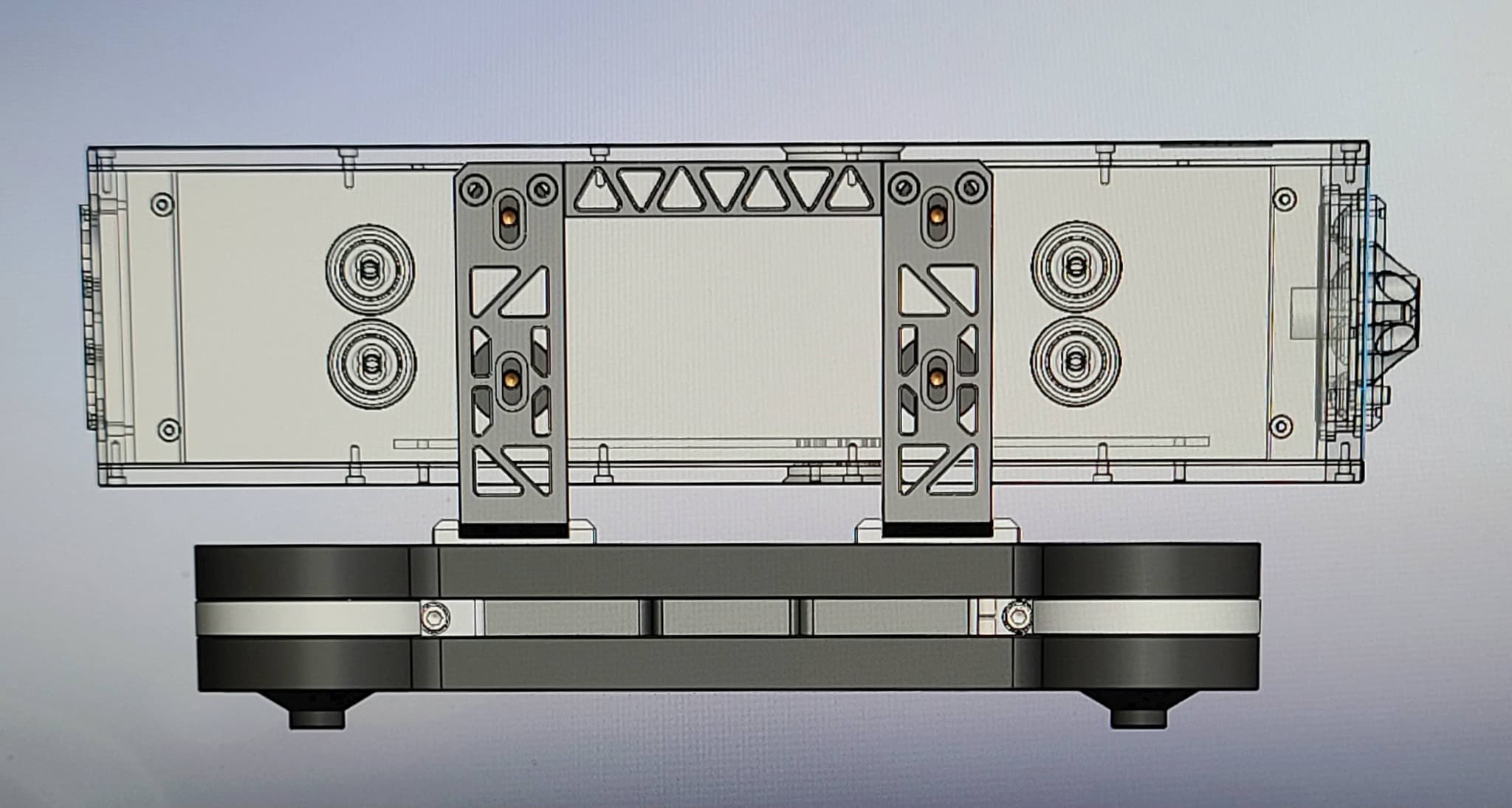 Phono system side view