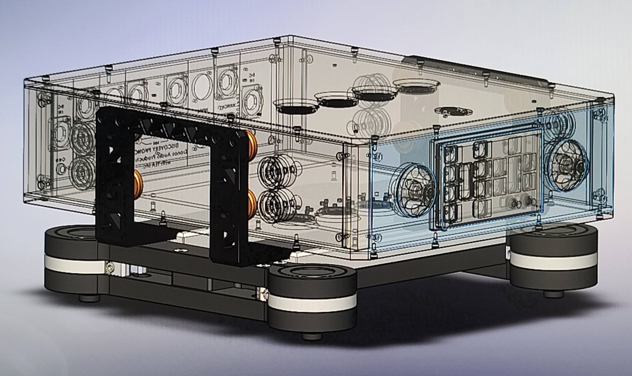 Phono system front view